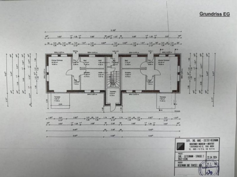 Esens Esens - ruhige Innenstadt-Lage: Neubau Ferienwohnung im Obergeschoss mit Balkon Wohnung kaufen