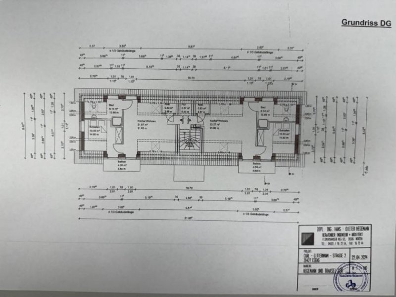 Esens Esens - ruhige Innenstadt-Lage: Neubau Ferienwohnung im Obergeschoss mit Balkon Wohnung kaufen