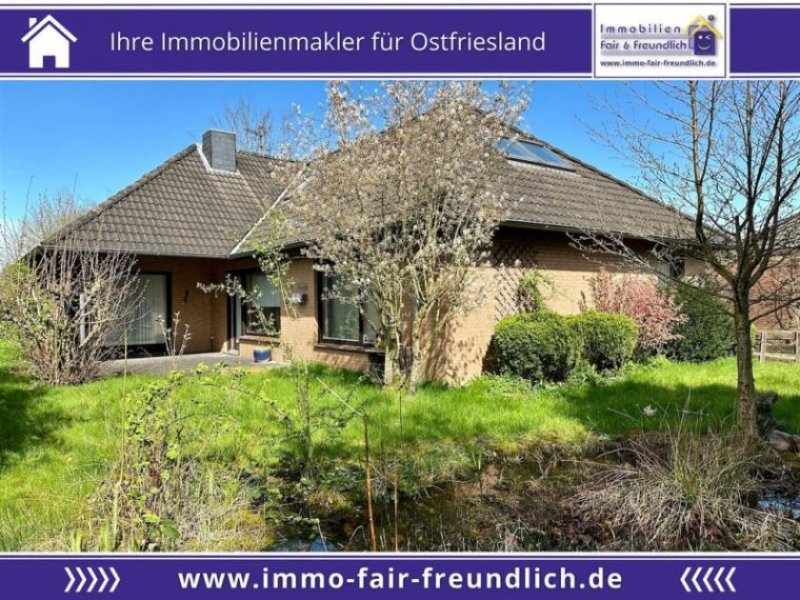 Hinte HINTE: Winkelbungalow in Fertigbauweise unmittelbar in der Nähe zum Knockster Tief in Hinte – Osterhusen! * Haus kaufen