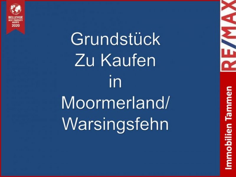 Moormerland * Grundstück Zu Kaufen * Moormerland/Warsingsfehn * Zentrumsnahe * Grundstück kaufen