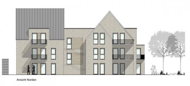 Moormerland Modernes Wohnen/Arbeiten in Warsingsfehn – Neubau eines MFH mit 12 Wohn- und Geschäftseinheiten Wohnung kaufen