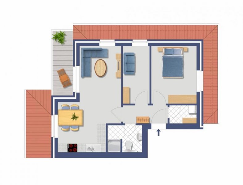 Ostrhauderfehn Ostrhauderfehn *Moderne, hochwertige ETW * 3 ZKB * 4-Part.-Haus * neuwertige Einbauküche * Balkon * Wohnung kaufen