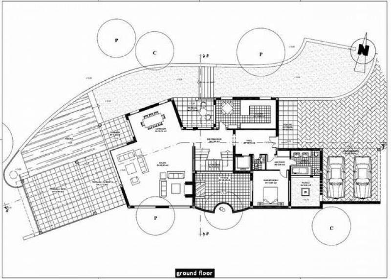 ELVIRIA Villa mit Meerblick und Projekt in La Mairena Grundstück kaufen