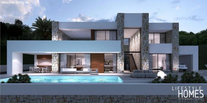 Marbella Luxus-Neubauvilla mit 3 SZ, Naturstein-Optik, Massivholz, Energiesparhaus (ohne Grundstück) Haus kaufen