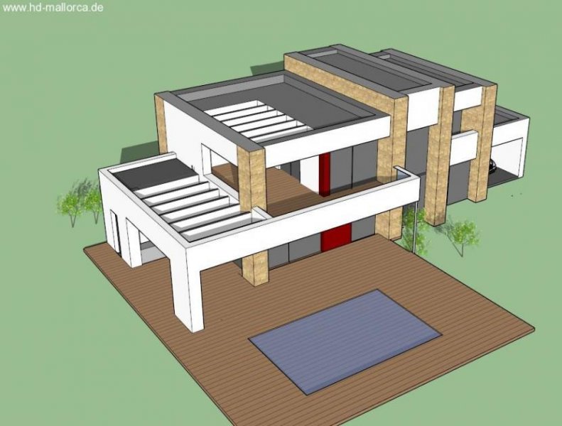 Marbella Luxus-Neubauvilla mit 3 SZ, Naturstein-Optik, Massivholz, Energiesparhaus (ohne Grundstück) Haus kaufen