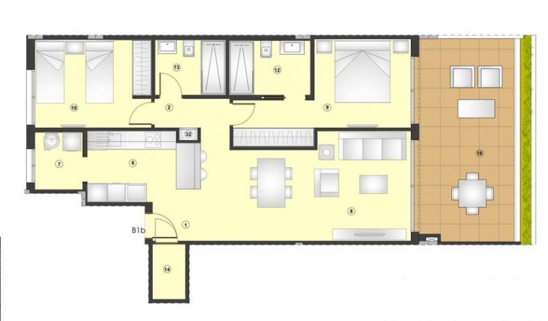 Estepona Phantastische Neubau-Apartments + Penthouses - 3 Minuten zum Strand Wohnung kaufen