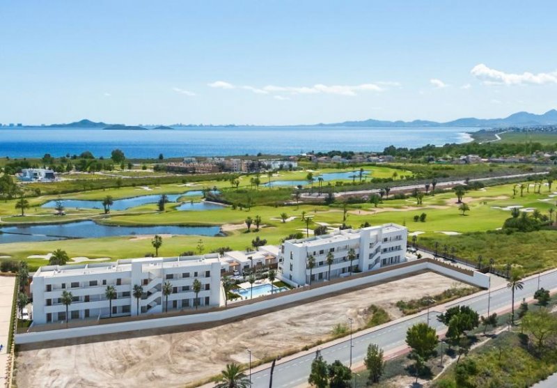 Los Alcazares Neubau-Appartements am Mar Menor, Costa Calida. Meerblick. Pool. Tiefgarage. Wohnung kaufen