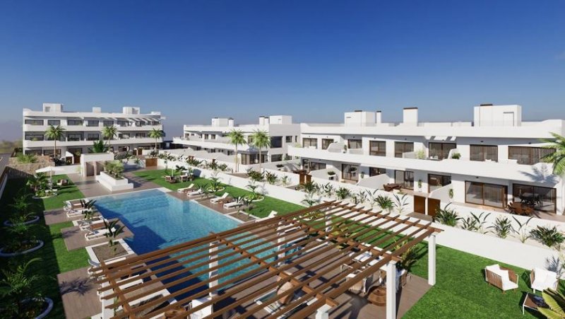 Los Alcázares Penthouse-Wohnungen mit 2 Schlafzimmern, 2 Bädern, Dachterrrasse, Meerblick und Gemeinschaftspool neben dem Golfplatz von La