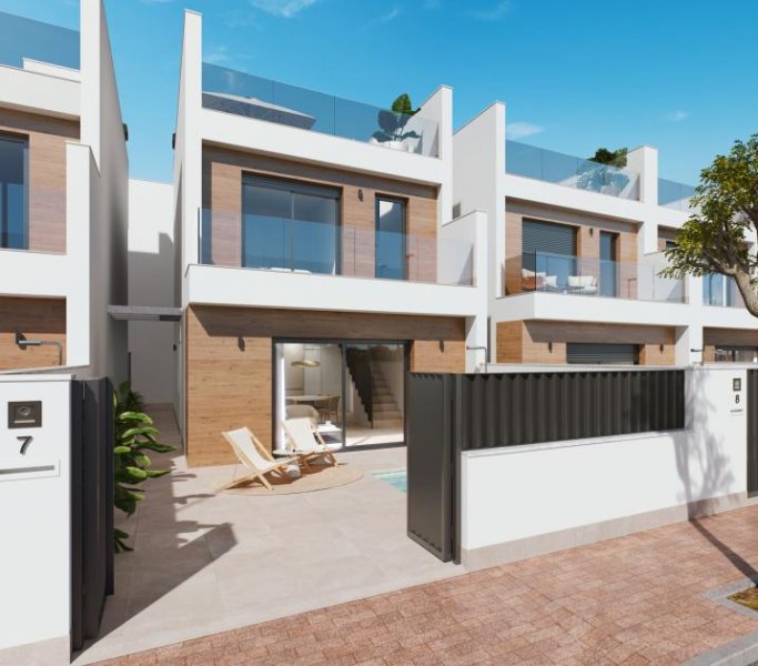 San Pedro del Pinatar Strandvilla mit schöner Aussicht und großem Solarium Haus kaufen