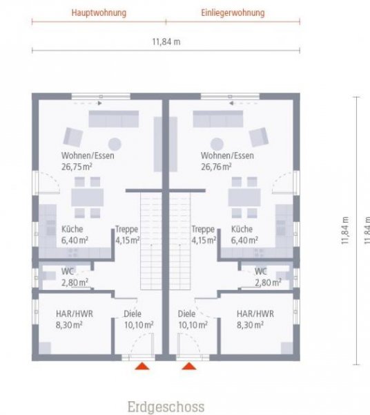 Lamspringe puristisches Doppelhaus Haus kaufen