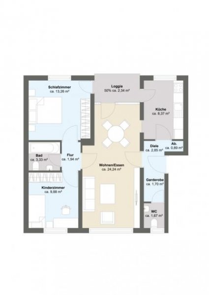 Hameln Charmante Hochparterre-Wohnung mit Blick ins Grüne Wohnung kaufen