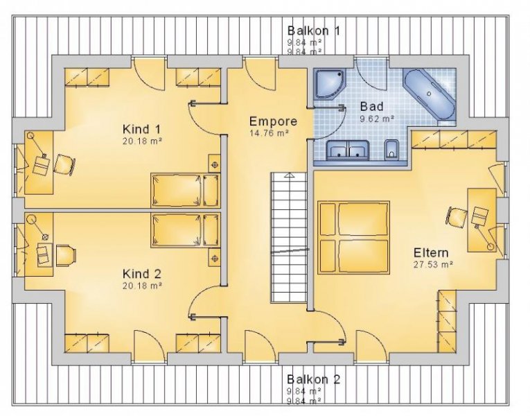 Hille DUMAX-Massiv*****Holen Sie sich IHRE exklusive Stadtvilla mit 2 Balkonen! Haus kaufen