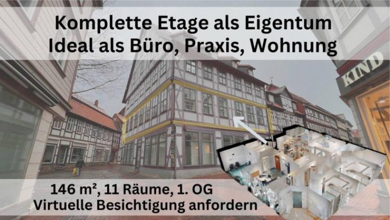 Osterode am Harz MIETKAUF MÖGLICH! Kpl. Etage von 146 m² als Büro o.Praxis mitten in Osterode zu verkaufen Gewerbe kaufen