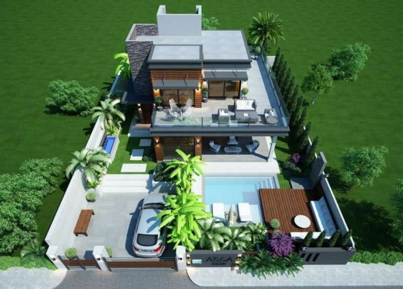 Fethiye Wunderschöne, neu erbaute Luxusvilla mit Garten und privatem Pool Haus kaufen