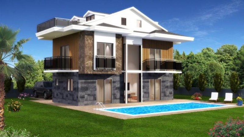 Fethiye 4 Schlafzimmer Villa Neubau Projekt in Göcek Haus kaufen