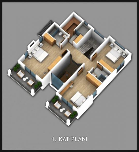 Fethiye 4 Schlafzimmer Neubauprojekt in Nif bei Yesilüzümlü ( Fethiye ) Haus kaufen