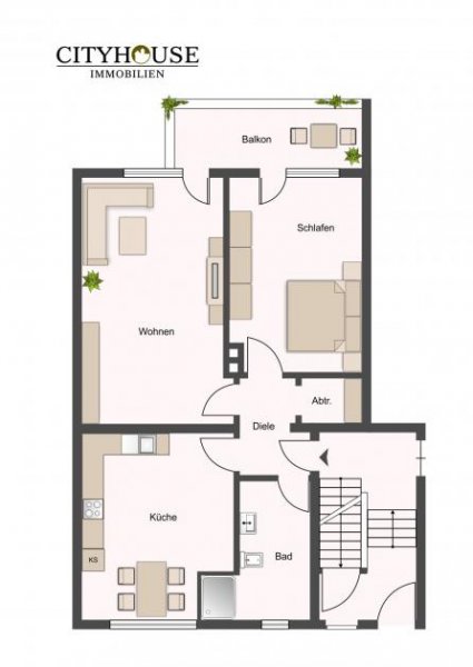 Köln CITYHOUSE: Sanierte 2-Zimmer-Wohnung mit Balkon in begehrter Lage der Kölner Innenstadt Wohnung kaufen