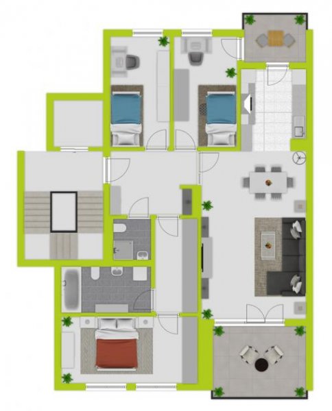 Köln Moderne 4 Zimmer Wohnung mit 2 Loggien, Einbauküche und Tiefgaragenstellplatz in Köln-Zollstock Wohnung kaufen