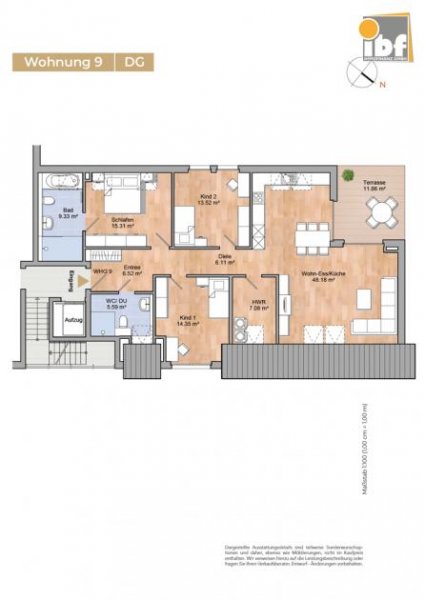 Würselen Seniorengerechte und barrierefreie ETW im DG mit Dachterrasse in zentraler Lager von Würselen! Wohnung kaufen