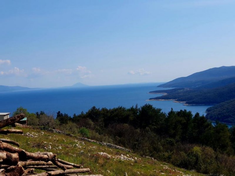 Gornji Rabac Traumhaftes Baugrundstück mit unverbaubarem Meer- und Bergblick in Istrien Grundstück kaufen