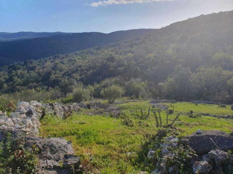 Gornji Rabac Traumhaftes Baugrundstück mit unverbaubarem Meer- und Bergblick in Istrien Grundstück kaufen