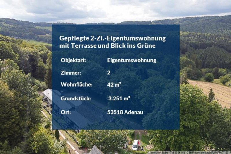 Adenau Gepflegte 2-Zimmer-Eigentumswohnung mit Terrasse und Blick ins Grüne in sehr ruhiger Lage Wohnung kaufen