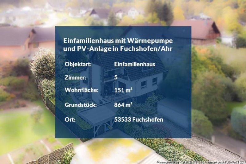 Fuchshofen Renoviertes Einfamilienhaus mit Wärmepumpe und PV-Anlage in Fuchshofen an der Ahr Haus kaufen