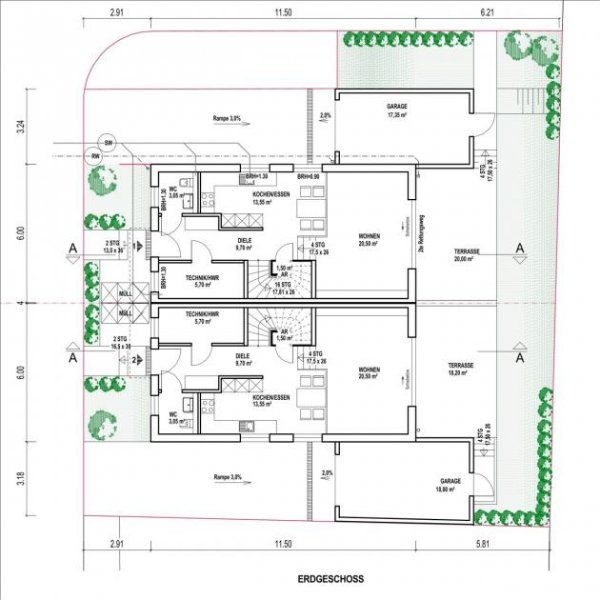 St. Augustin SANKT AUGUSTIN 2 x NEUBAU Doppelhaushälften, 5-6 Zimmer mit ca. 143 m² Wfl. Studio, ca. 210 m² GrSt. Haus kaufen