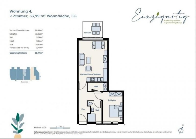 Saarburg 2 ZKB Neubauwohnung in hochwertigster Premiumqualität in Saarburg-Kahren Wohnung kaufen