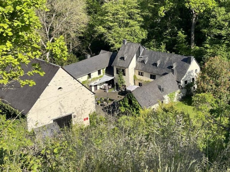 Münstermaifeld Exklusives Mühlenanwesen, vollständig sanierte historische Mühle in absoluter Alleinlage mit 2,6 ha Land. Ein fränkischer 