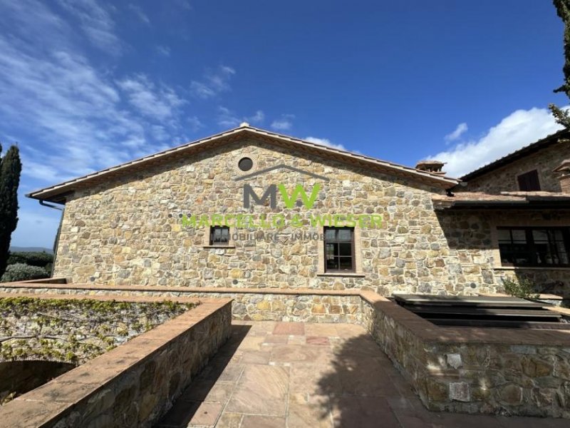 Massa Marittima Luxuriöse Villa mit Swimmingpool, Sauna, Aussicht vom Hügel der Toskana Haus kaufen