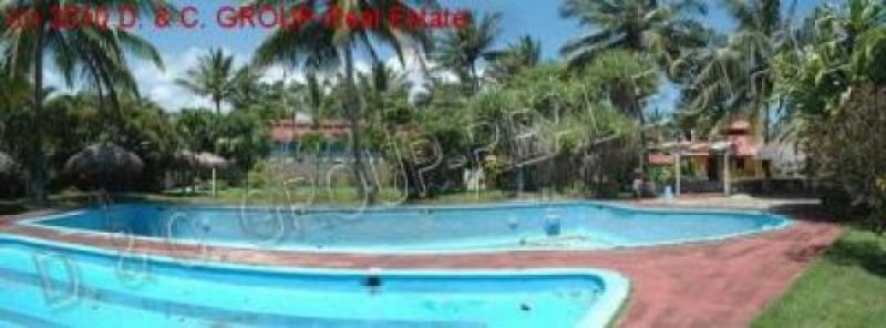 Cabarete Grundstück mit Pool, Bar und kleinem Wohnhaus! Grundstück kaufen