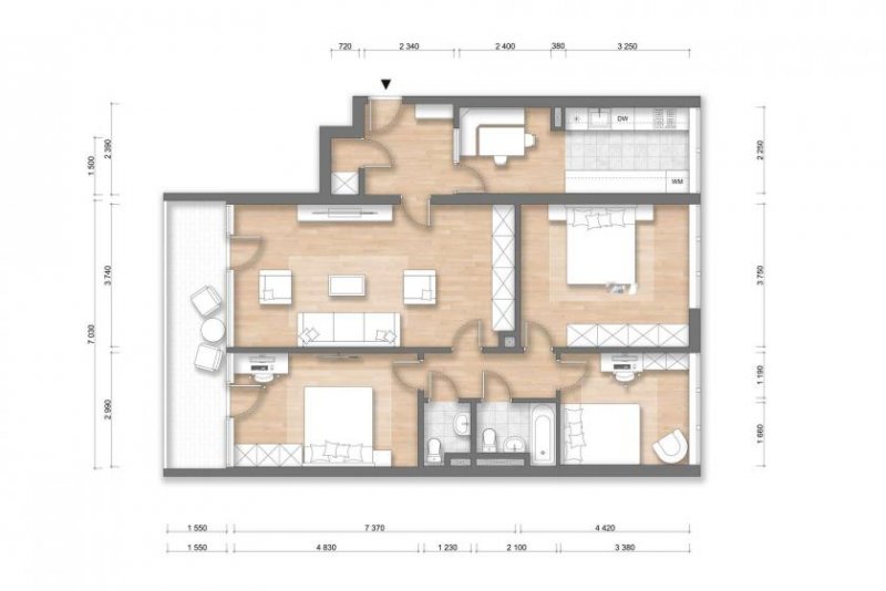 Frankfurt am Main Großzügige Eigentumswohnung mit 4 Zimmern und großem Balkon Wohnung kaufen