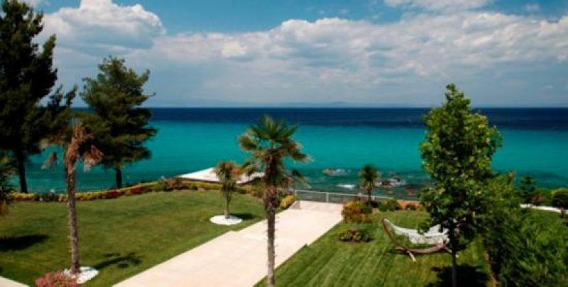 Kruopigi Chalkidiki Super Villas vor dem Strand in Kruopigi Chalkidiki Haus kaufen