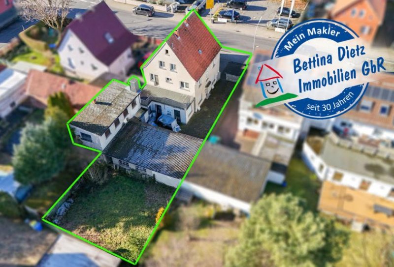 Hasselroth DIETZ: Wohn- und Geschäftshaus - 3 Einheiten + Nebengebäude + Garten! Hauptstraße von Neuenhaßlau! Haus kaufen