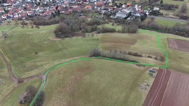 Bessenbach DIETZ: Wiesengrundstück in einer eingezäunten Fläche! Zuwegung über Schotter + Ackerweg/Wiesenfläche Grundstück kaufen