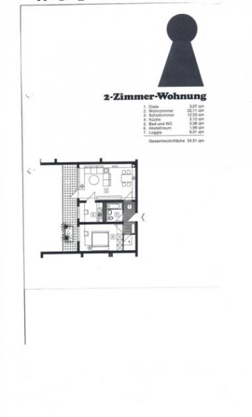 Lampertheim Sehr schöne sonnige und ruhig gelegene 2 Zi-Whg mit Balkon in Lampertheim zu verkaufen. Wohnung kaufen