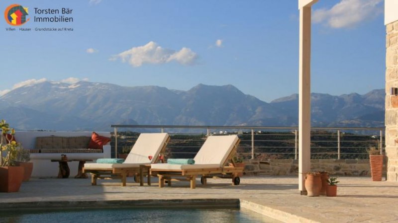 Pitsidia Kreta Pitsidia Luxuriöse Natursteinvilla mit Panoramameerblick Haus kaufen