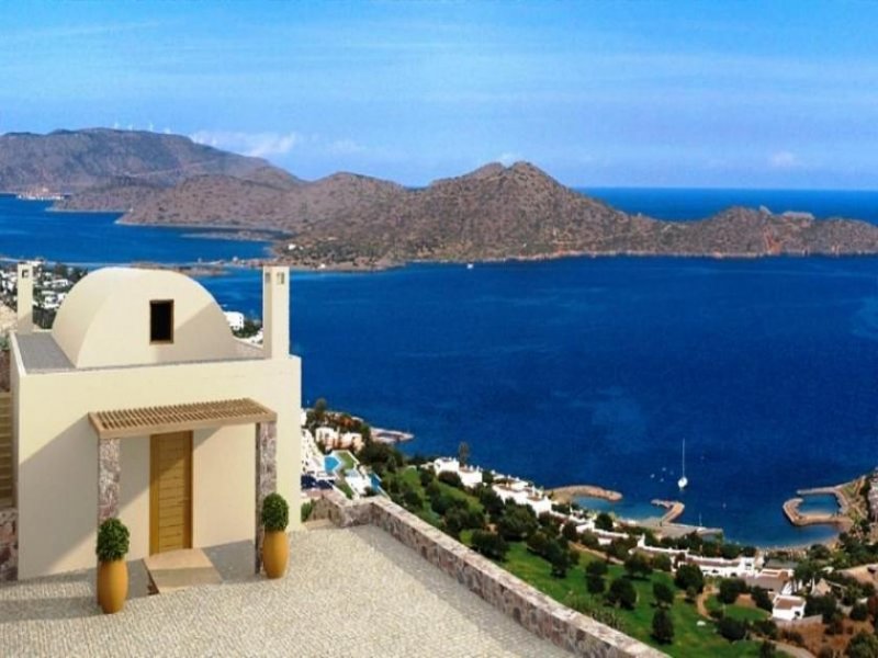 Elounda, Lasithi, Kreta 6-Schlafzimmer-Privatvilla, prestigeträchtige Lage, an Luxus-Resort angegliedert Haus kaufen