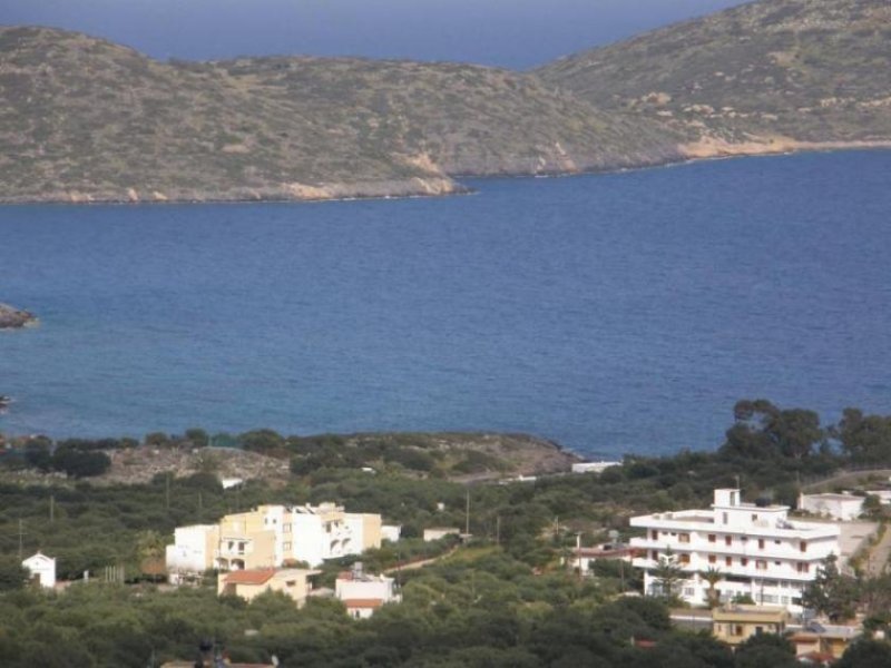 Elounda, Lasithi, Kreta Baugrundstueck mit Panorama-Blick Grundstück kaufen