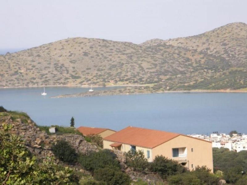 Elounda, Lasithi, Kreta Baugrundstueck mit Panorama-Blick Grundstück kaufen