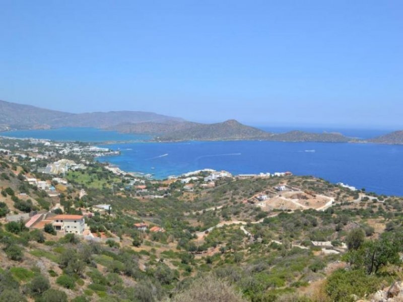 Elounda, Lasithi, Kreta Bauland in repräsentativer Lage mit fantastischer Aussicht Grundstück kaufen