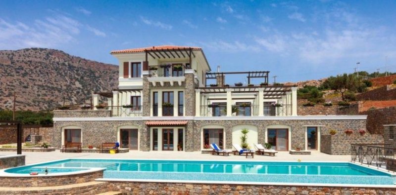 Elounda, Lasithi, Kreta Luxus-Villa Helena mit 5 Schlafzimmern, Pool, am Meer Haus kaufen