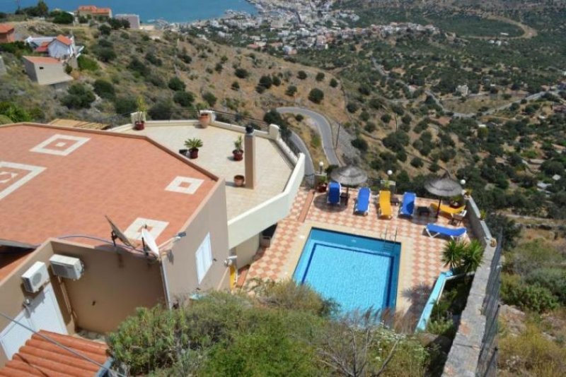 Elounda, Lasithi, Kreta Luxusvilla mit 4 Schlafzimmern, privatem Pool, herrlicher Aussicht, EOT-Lizenz Haus kaufen