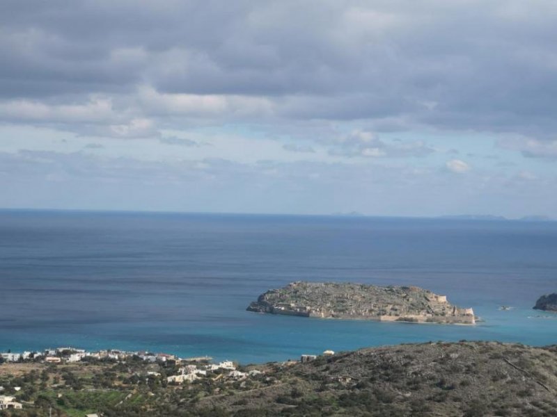 Plaka, Elounda, Lasithi, Kreta Bauland mit herrlichem Meer- und Inselblick in Plaka, Elounda Grundstück kaufen