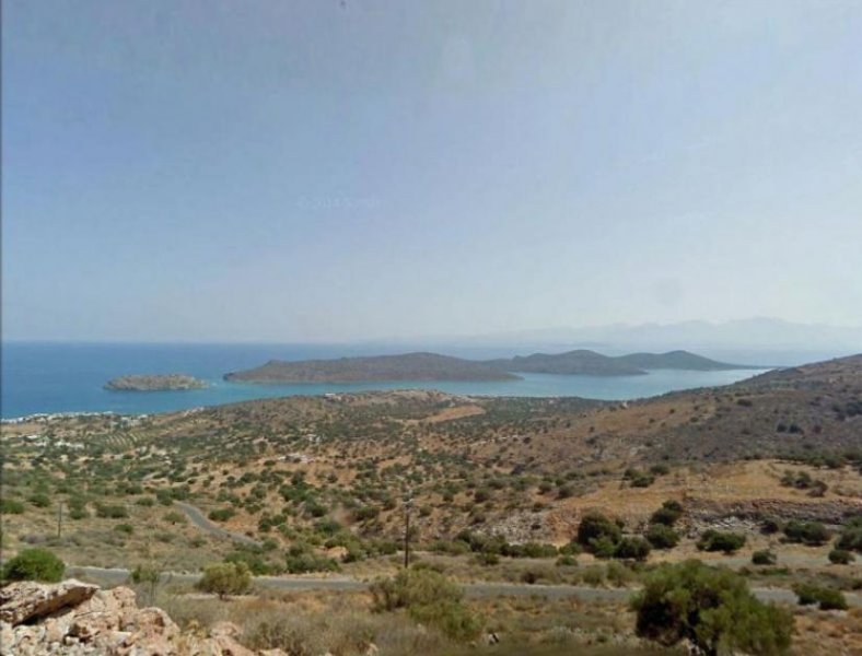 Plaka, Elounda, Lasithi, Kreta Bauland mit herrlichem Meer- und Inselblick in Plaka, Elounda Grundstück kaufen