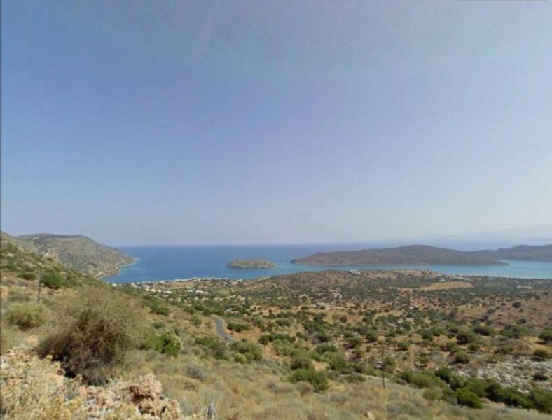 Plaka, Elounda, Lasithi, Kreta Bauland mit herrlichem Meer- und Inselblick in Plaka, Elounda Grundstück kaufen