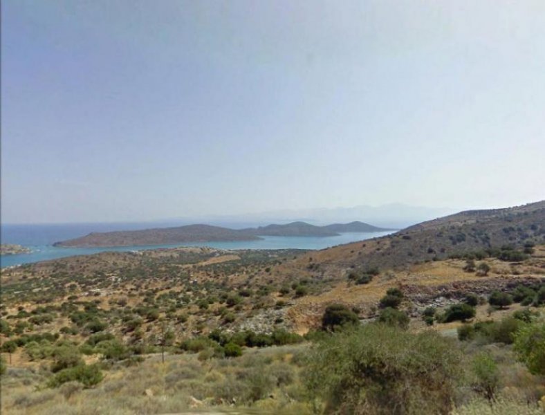 Plaka, Elounda, Lasithi, Kreta Bauland mit herrlichem Meer- und Inselblick in Plaka, Elounda Grundstück kaufen