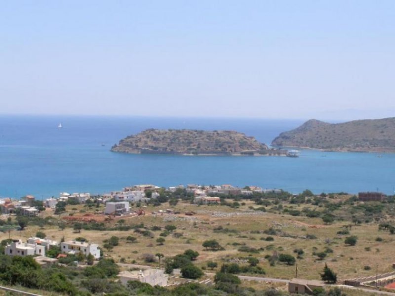 Plaka, Elounda, Lasithi, Kreta Grundstück, atemberaubender Blick auf Spinalonga und Elounda Grundstück kaufen