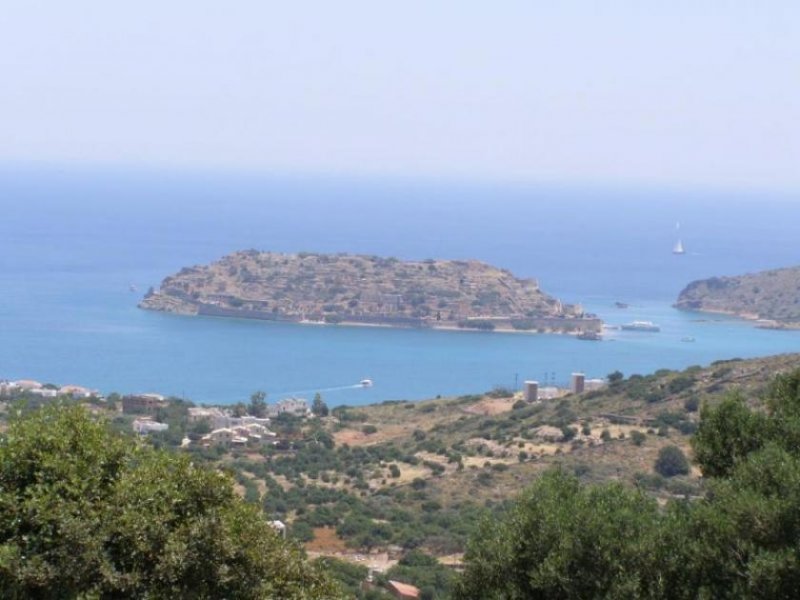 Plaka, Elounda, Lasithi, Kreta Grundstück, atemberaubender Blick auf Spinalonga und Elounda Grundstück kaufen